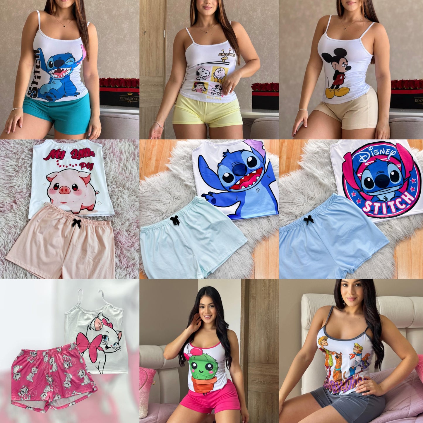 Mayorista: pijamas económicas x 6 unidades